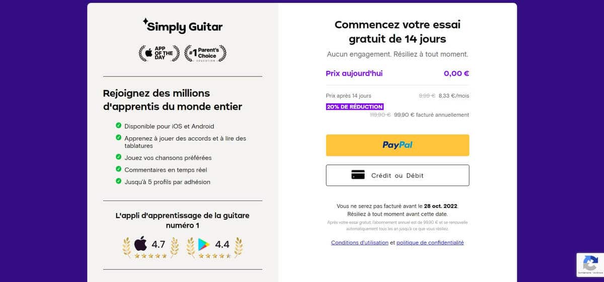 Simply Guitar | Avis sur l'application d'apprentissage de la guitare